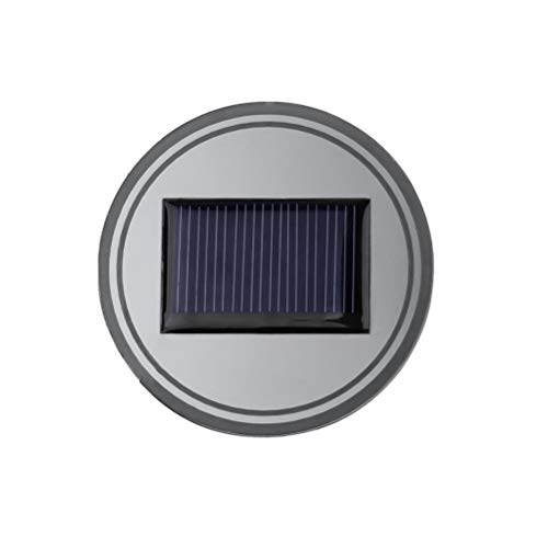 sunnymi Solar Energy USB Car Cup Mat Pad LED Light Cup Holder Coaster Lighting Decoration Atmosphere Interior Automotive Decorative Dome Lights (2PC)