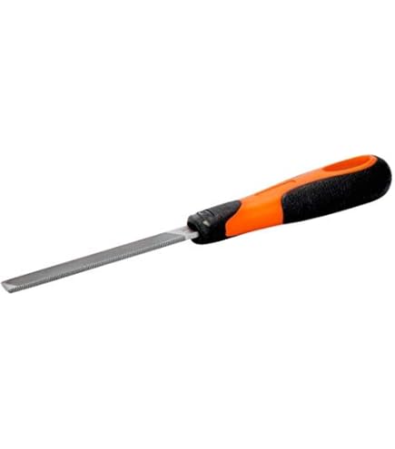 Lime Plate Bâtarde Bahco 20cm - Manche Ergonomique - Pour Ébavurage Et Surfaces Planes