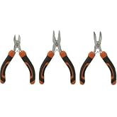 FEYZA YAPI 3-Piece Mini Pliers Set Side Chisel Carburun Electrician Set Hobby Profesional Use