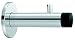 Produktbild GedoTec® Design CHROM Wand-Türpuffer Türstopper mit Garderoben-Haken SMOVI Gummi-Puffer für Wandmontage | Tiefe: 90 mm | 12 mm Gummiauflage | stabiler Wand-Puffer mit Kleiderhaken inkl. Befestigungsmaterial | Markenqualität für Ihren Wohnbereich