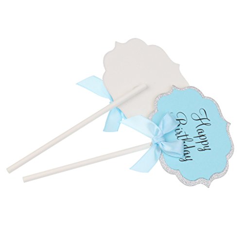 MagiDeal Papier Cupcake Picks Zahnstocher Partei Kuchen Cocktail Dekor, 10 Stück/Set - 5