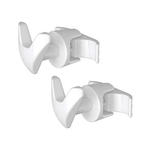 Par de Handy Vip - Portatoallas - No agujereas más los azulejos y no sirve el pegamento, porque se fija directamente sobre tu radiador a columnas de acero - Blanco - 2 piezas