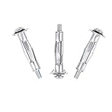 APLICACIÓN AMPLIA: Estas fijaciones de cavidad M4 x 32 mm son ideales para fijar objetos pesados de manera segura en la mayoría de las situaciones de cavidad, como ladrillos huecos, paredes huecas, placas de yeso, madera, tableros de fibra de cemento, etc