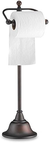 Deluxe Pedestal Oil Rubbed Bronze Toilet Paper Holder