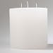 Produktbild Stumpen 3-Docht weiß 150 x 150 mm