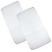 BabyPrem Pack of 2 Fitted Crib / Pram Sheets 100% Cotton - Plain White