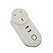 Produktbild ELLANM WIFI Smart UK-Stecker, Howiseacc Wireless Smart Steckdose mit Dual USB Port, Fernbedienung Schalter, Timing-Funktion, kein Hub erforderlich, funktioniert mit Amazon Alexa und Google Assistent 3packs