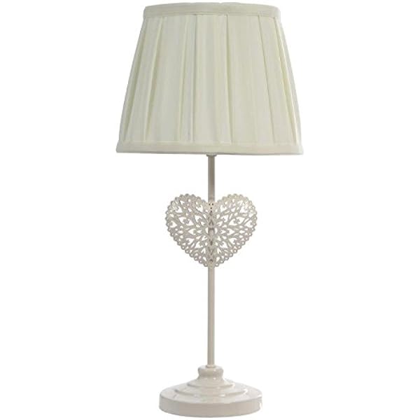 caroline distressed cream table lamp
