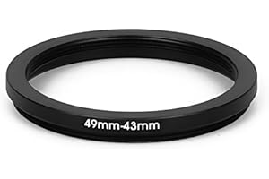 FITTINGS4YOU 49 mm - 43 mm Filter Adapter Step-Down Adapter Filteradapter Step Down 49-43