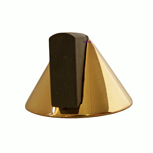 Türstopper TS-24947 Messing poliert Bodenmontage Türpuffer Wandabstandshalter - 3