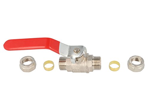 tecuro Kugelhahn mit Klemmringverschraubung für Cu-Rohr Ø 28 mm - 2