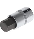 KS Tools 1/2 Bit-Stecknuss Kurz 19mm - Vernickeltes Innensechskant-Bit Für Handwerkzeuge
