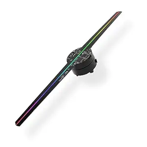 GIWOX 2019 Upgrade 3D Hologram Fan Projector,Trade Show Display with 600 Video Library,640P Hi-Resolution Holographic Projector - Hologram Display is Best for Business,Store Sign,Shop,Bar (16.5 inch)