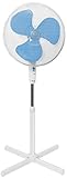 Bestron Ventilateur sur pied oscillant, Hauteur : 122 cm, Ø 45 cm, 45 W, Blanc