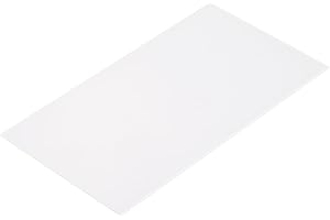 QUARKZMAN Plastplatta 18 x 10 cm ABS-platta, 1 mm tjock för pyssel, modellbygge, bilreparation