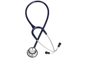 Riester, Stetoscopio Duplex 2.0, elevate prestazioni acustiche, con targhetta per nome, olive di ricambio e membrana, in acciaio inox, per adulti, blu, 32335