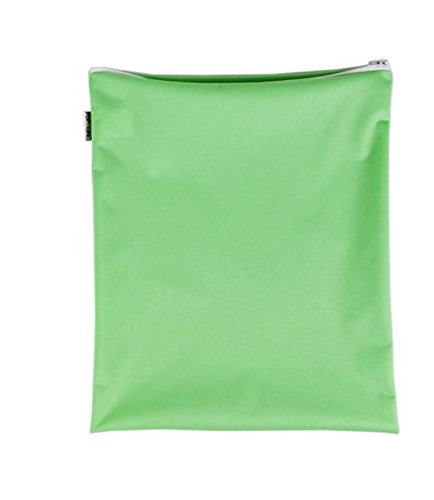 Popolini Washable Swim Nappy Bag with Zip 37 x 31 cm Lime Green