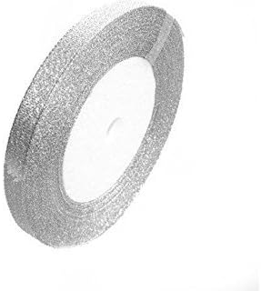 Metallic Glitter Ribbon Silver 12mm Sparkling Tulle Roll Valentine's Birthday Gift Wrapping (5 Yds)