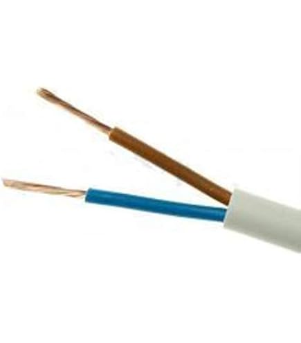 Kalitec H05VV-F Schlauchleitung 10 Meter – 2x1 Mm², 2-adrig, Schwarz | Für Lampen & Geräte Im Innenbereich