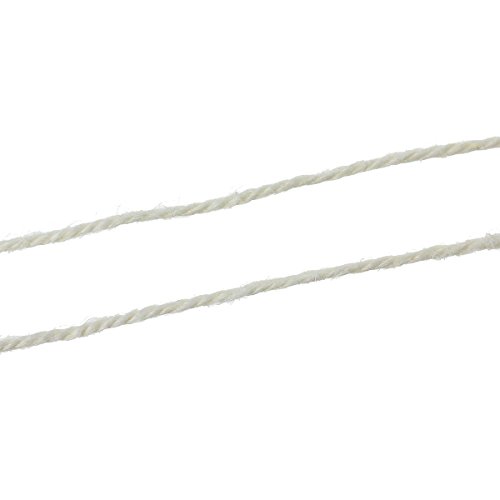 SiAura Material ® – 80m Jutekordel / Juteschnur, weiß, 2mm dick - 2