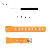 TUANMEIFADONGJI Silikon-Ersatzarmband Zweiteiliger Riemen Verstellbarer Ersatz Sport Zubehör Armband Mit Werkzeug Für Garmin Vivosmart HR Smart Sport Kids Ace Fitness Tracker Small Large