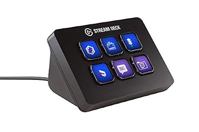 Corsair Elgato Stream Deck Mini - Contrôleur de création de contenus en direct avec six touches LCD personnalisables, pour Windows 10 et macOS 10.11 ou versions ultérieures