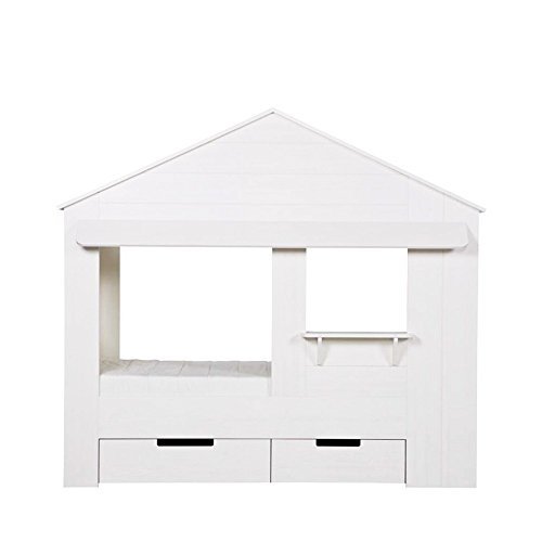 Preisvergleich Produktbild Wood Hausbett Huisie mit Bettkasten