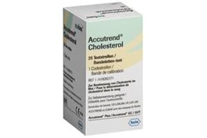 ROCHE DIAGNOSTICS ACCUTREND CHOLESTEROL, 25 Tiras reactivas para test de Colesterol en sangre