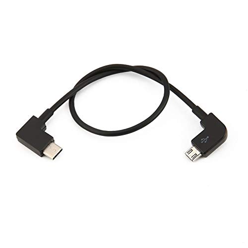 Preisvergleich Produktbild Huihuiya Verbindungskabel-Datenkabelanschluss für DJI Spark / Mavic PRO-Fernbedienung-Schwarz (Android Typ C)