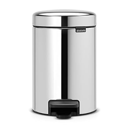 Brabantia Poubelle de salle de bains 3 l brilliant steel Pedal bin newicon 3l