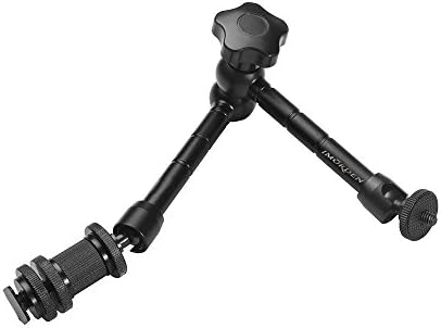 IMORDEN 11"/27.9cm Articulating Magic Friction Arm (load up to 1kg/2.2lbs) for Hot Shoe Mounts Work with DSLR Camera Rig / LCD Monitor / DV Monitor / LED Lights / Flash Light