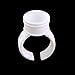 Approx.100pcs Eyelash Extension Disposable Glue Holder Rings M