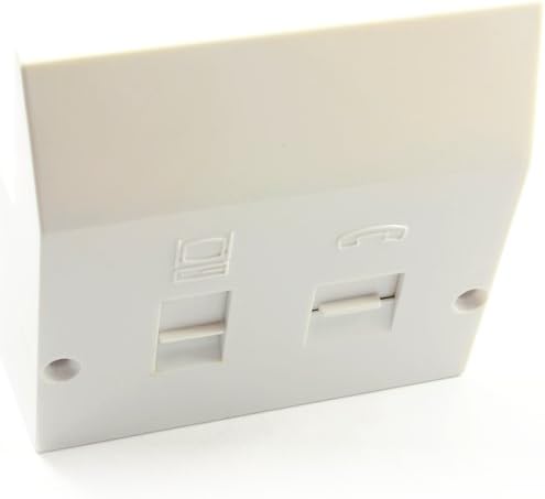 kenable NTE5 Master BT Socket and VDSL RJ11 Fibre Socket 6P4C Faceplate