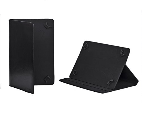 RIVACASE Kunstledertasche für Tablets bis 11.6“ – Hochwertiges Case mit Universal Clips zur Befestigung und gepolsterten Seiten – Schwarz - 8
