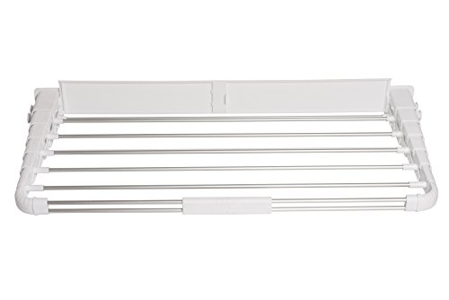 Alu Teleskop Wäscheständer, 7fach ausziehbarer Wäschetrockner mit vier Wandhalterungen für den Standortwechsel und ca. 5 m Trockenlänge - 2