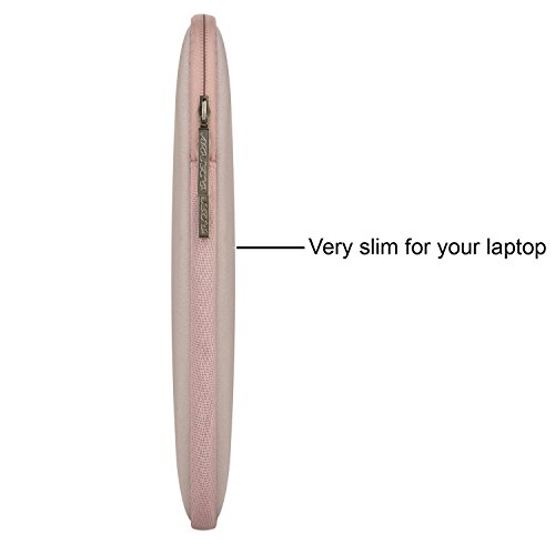 MOSISO Wasserresistente Lycra Laptop Hülsen Beutel Abdeckung für 13-13.3 Zoll MacBook Pro, MacBook Air, Notebook mit kleinem Kasten Fall, Baby Rosa - 6