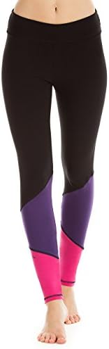 Hape Winston Go For Your Recreational Sports Yoga Workout Colour Long Tights Women's Leggings – Black/Purple/Pink, M WTL13