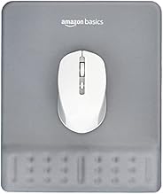 AmazonBasics Gel Mouse Pad Wrist Rest Memory-Foam Ergonomic Design | Cushion Wrist Support & Pain Relief |