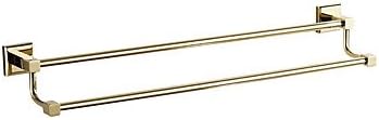 RY brass gold plating bathroom fittings towel rail double towel rack towel shelf