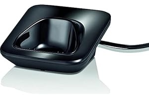 GIGGASET Ladeschale S850 S850H S650 S5 -inkl. NetzteilL - pianoschwarz (S30852-S2685-R101-3) - passend S850, S850h, S850A, Unify S5 S650, S650H