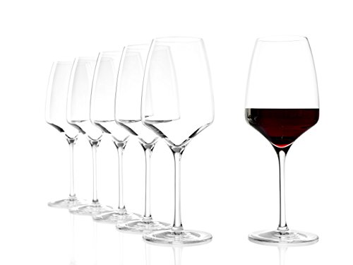 Verre à vin rouge Experience de Stölzle Lausitz, 645 ml, lot de 6, résistant au lave-vaisselle, idéal en toutes occasions