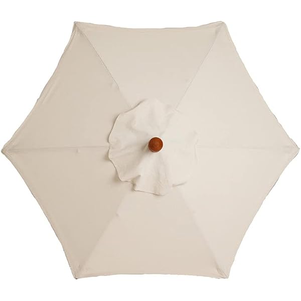 KADEUX Tessuto Baldacchino Ombrellone da Esterno, Telo di Ricambio per Ombrellone da Giardino 6 Stecche 8 Stecche 2.7m 3m, Telo per Ombrellone Rotonda Telo di Ricambio (Color : Red, Size : 2.7m/6-ri