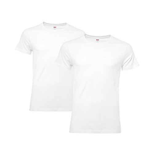 4 er Pack Levis Crew T-Shirt Men Herren Unterhemd Rundhals, Farbe:300 - white;Bekleidungsgröße:M 4 er Pack Levis Crew T-Shirt Men Herren Unterhemd Rundhals, Farbe:300 - white;Bekleidungsgröße:M