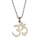 Men Style Om Silver Stainless Steel Necklace Pendent For Men And Boys RS.269.00
