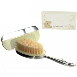 Button Corner Baby Brush & Comb Set