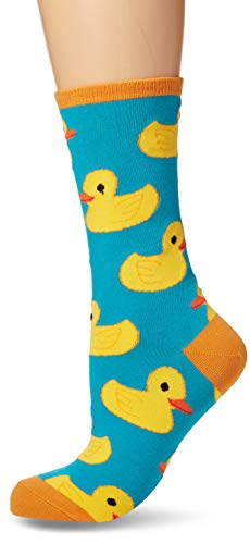 Preisvergleich Produktbild Socksmith Damen Freizeitsocken Rubber Ducky, Blue Turquoise, One Size