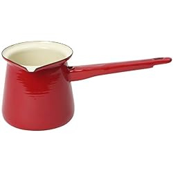 Dexam Cafetière Turque en émail, de 400 ML - Style Vintage - Bordeaux