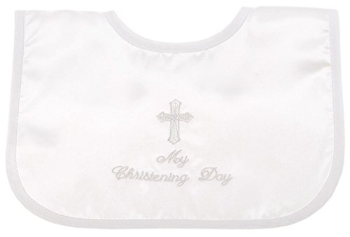 My christening day white christening bib