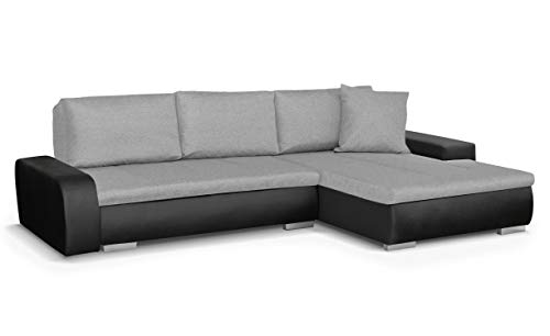 Menzzo Solano Canapé Convertible Tissu Noirgris 272