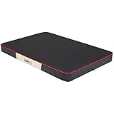 Hobbydog LMPRCKC8 Hundematratze Hundebett Hundesofa Hundekorb Codurastoff mit Kunstleder, L, 100 x 67 x 8 cm, schwarz